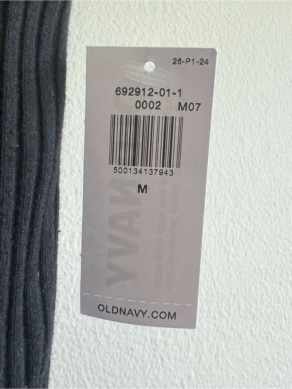 NWT Old Navy Women's Medium Black Ribbed Tube Top with Built-In Shelf Bra - Picture 4 of 5